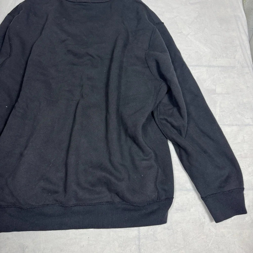 Polo Ralph Lauren Mens Sweatshirt Black Fleece Full Zip Hooded Pony Logo 2XL‎